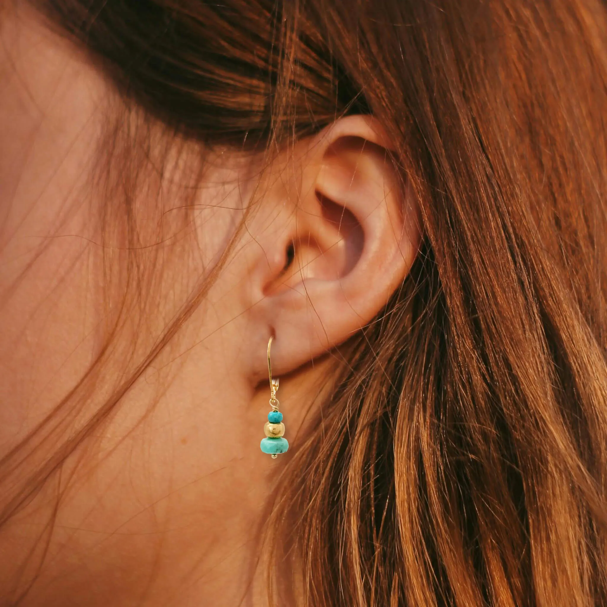 Turquoise Tandem Earrings