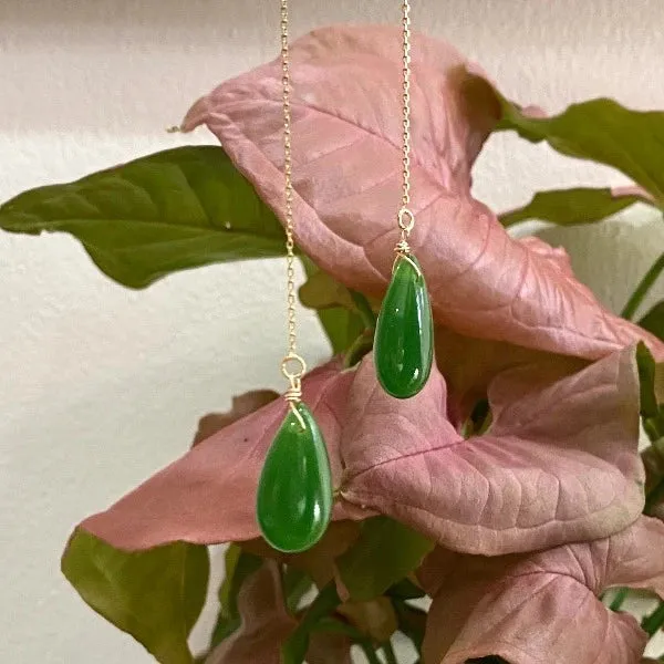 Waterdrop Jade Earrings