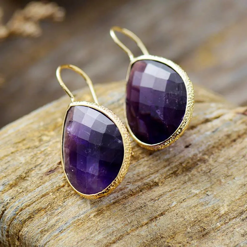 Yuriyawi Amethyst Drop Earrings