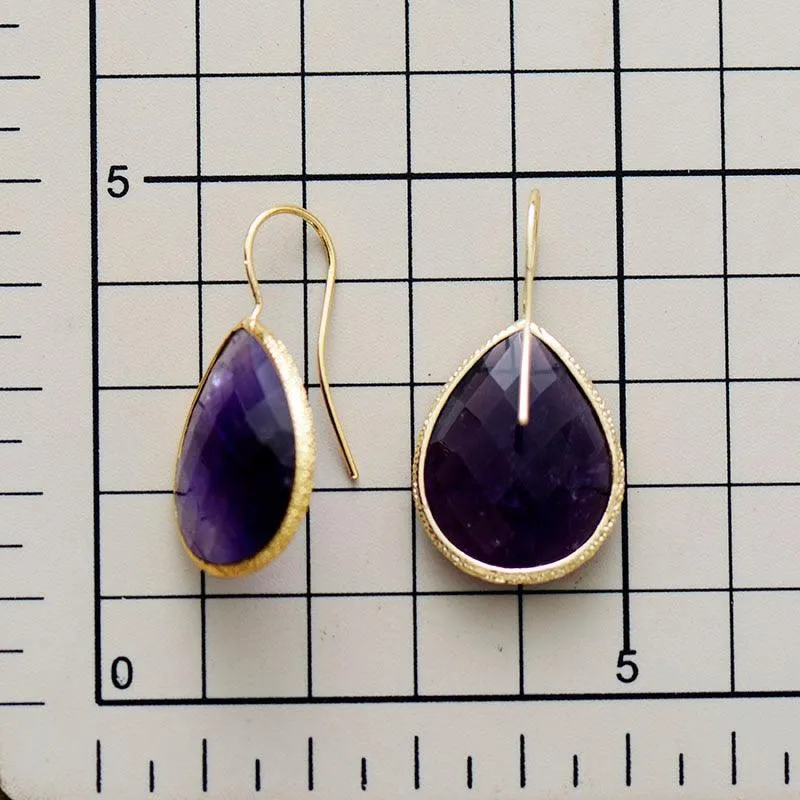 Yuriyawi Amethyst Drop Earrings