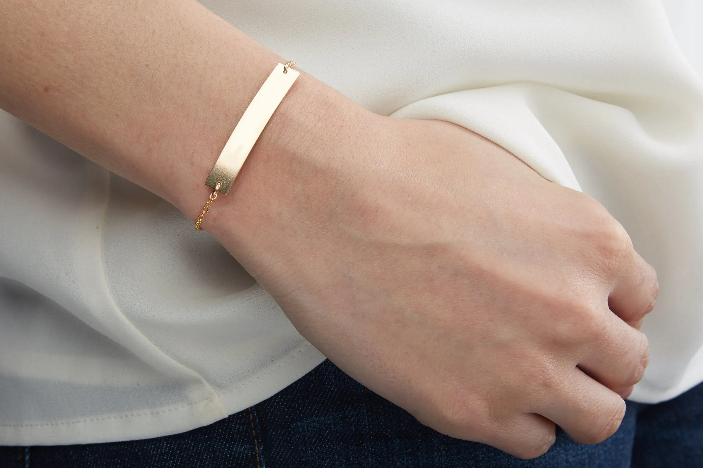 Zodiac Constellation Rectangle Bar Bracelet - CG337B. Starts at